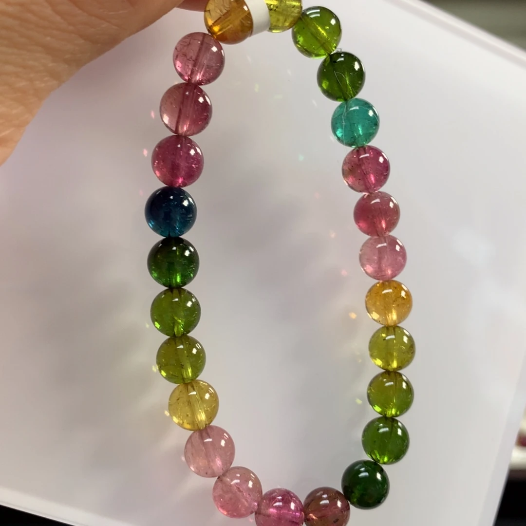 未镶嵌碧玺手链7.7左右