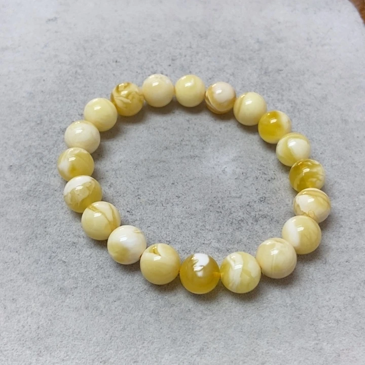 蜜蜡未镶嵌裸石手串