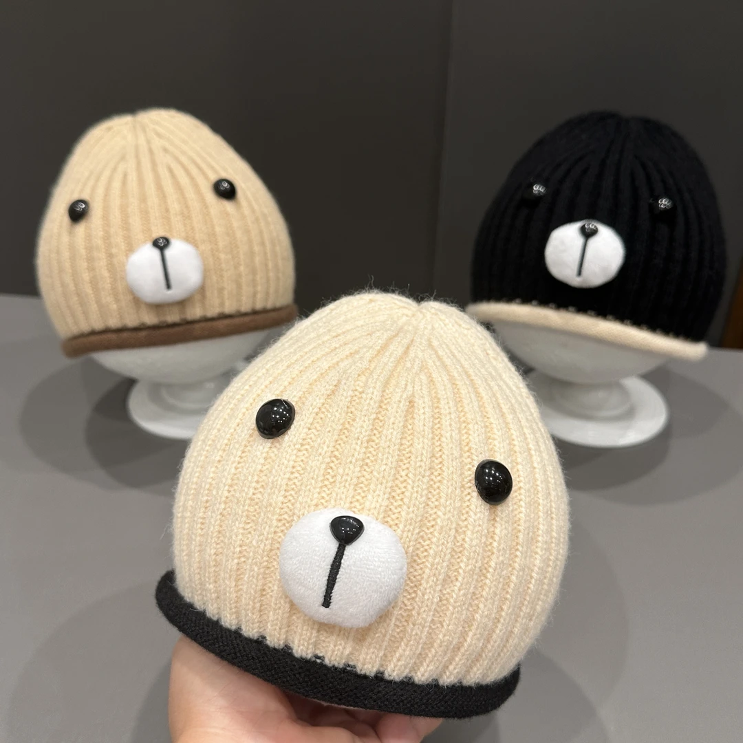 宝宝帽子春秋款婴儿冬季保暖护耳针织帽男童女童可爱超萌套头帽潮