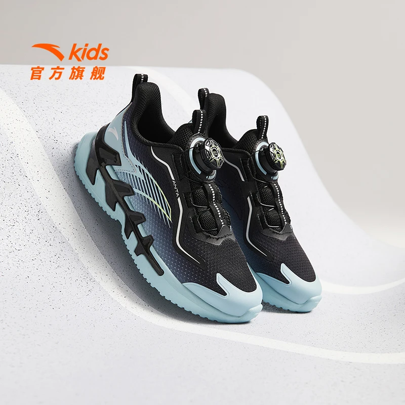 【弓速3.0】安踏儿童男童中大童跑鞋8-16岁2025秋季新款透气运动鞋