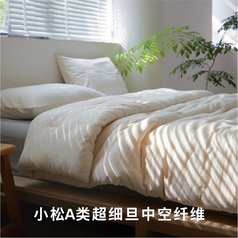 【棉麻被】明治西川秋冬被30%汉麻70%棉填充100%小松超细旦中空纤维