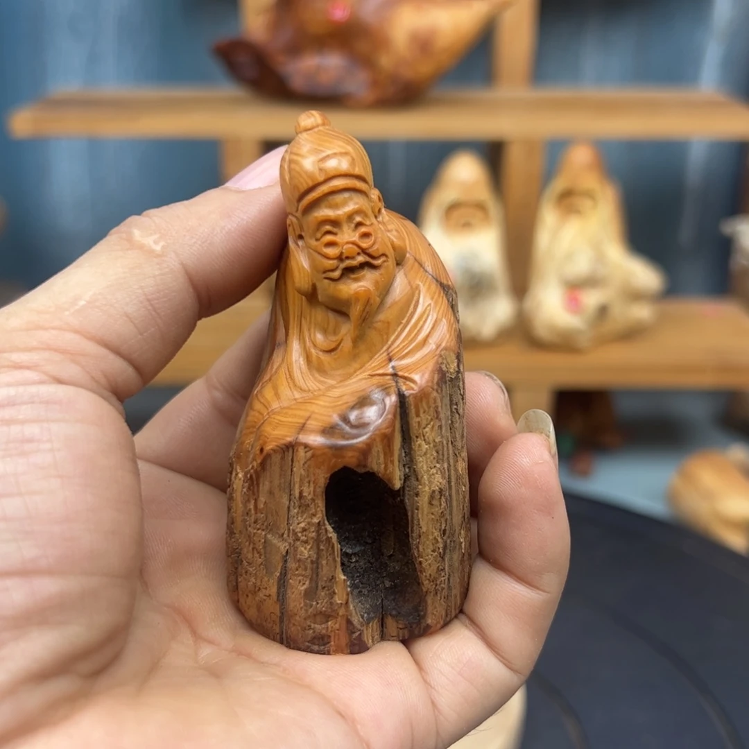 木憨*哥崖柏木摆件手把件