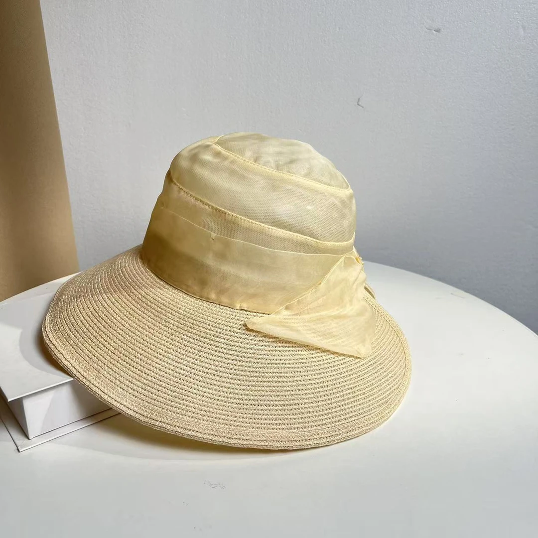 [蝉翼] 外贸高货桑蚕丝帽子贵妇高端真丝日系渔夫帽
