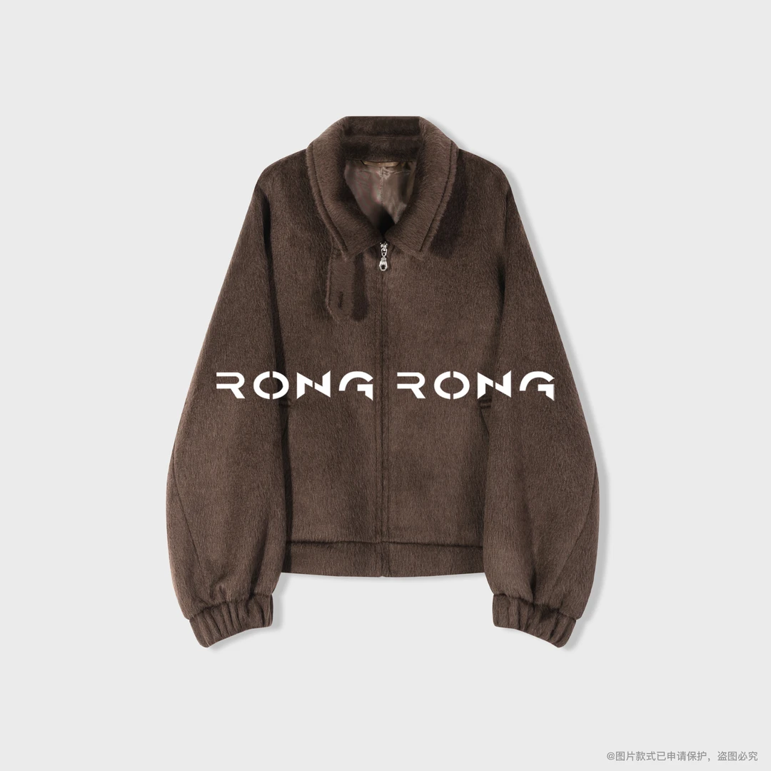 溶溶【羊驼之巅】RONG秘鲁进口贝贝苏力Madame哈灵顿夹克外套MP1198