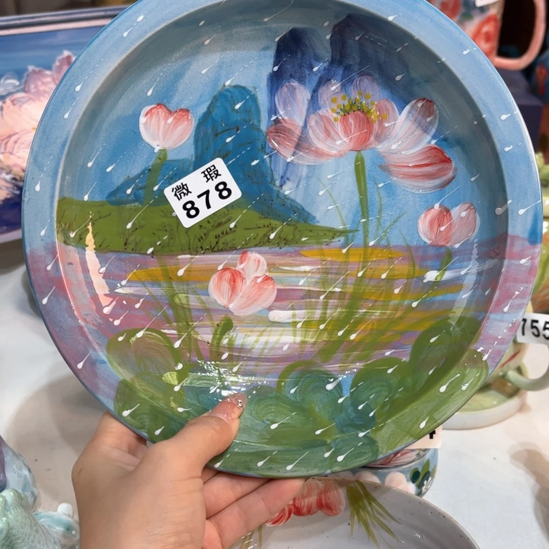 景德镇手绘高温釉下彩陶瓷茶具