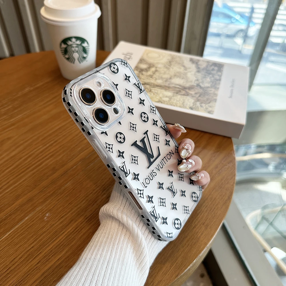 适用苹果16promax手机壳iphone15透明奢华14防摔潮牌13老花高级感