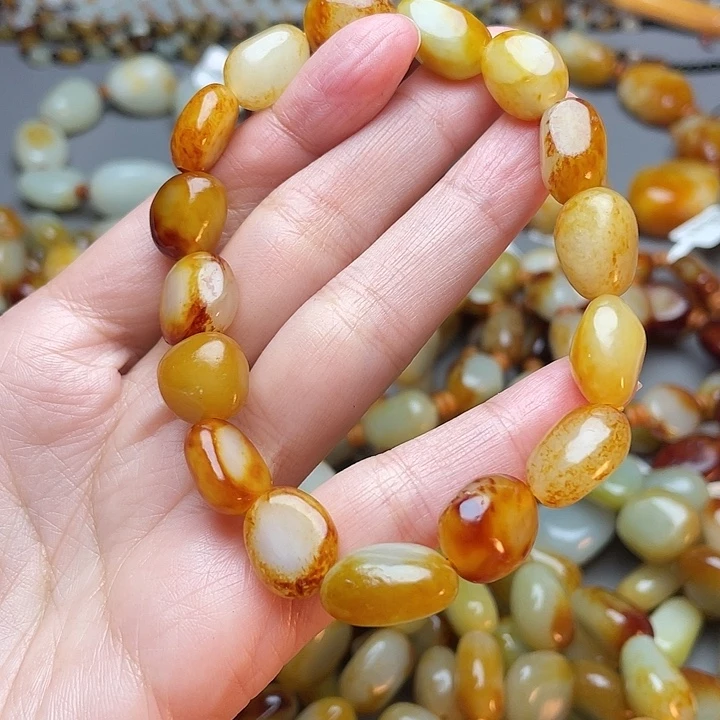 和田玉未镶嵌手链