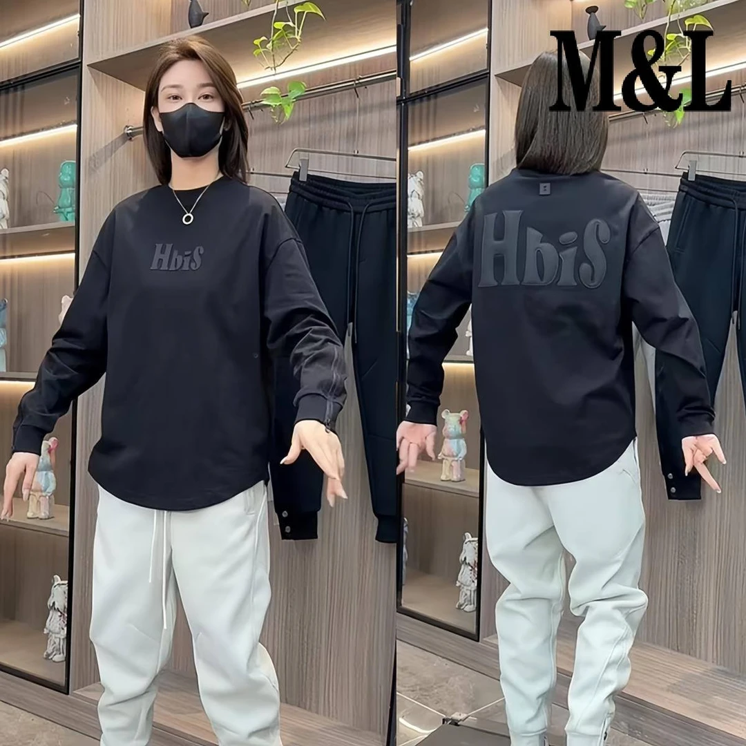 【澳门&专柜】秋季男士时尚袖口拉链百搭印花燕尾长袖卫衣潮流情侣