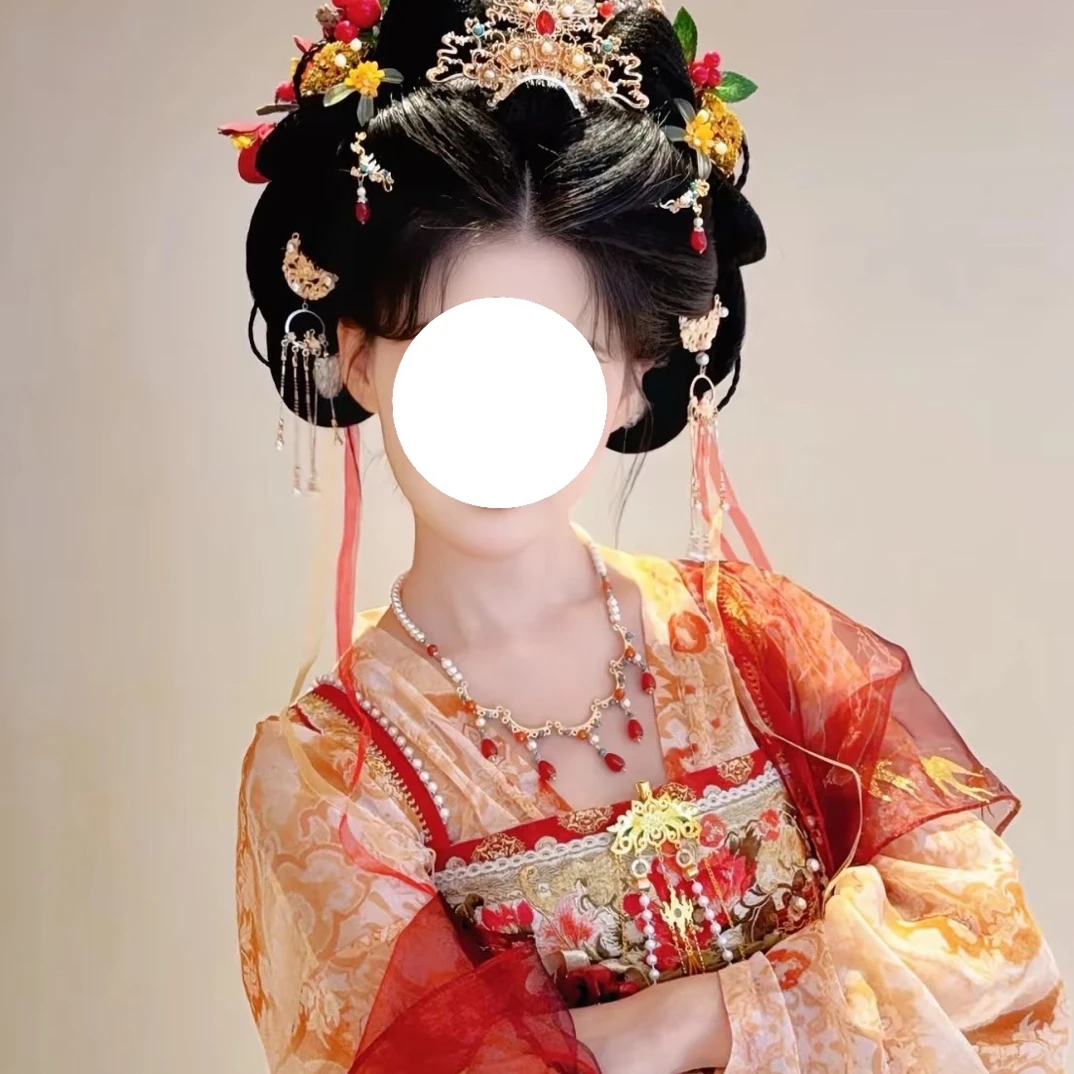 汉服火树银花对襟重工刺绣齐胸套装日常唐制春夏十三余小豆蔻