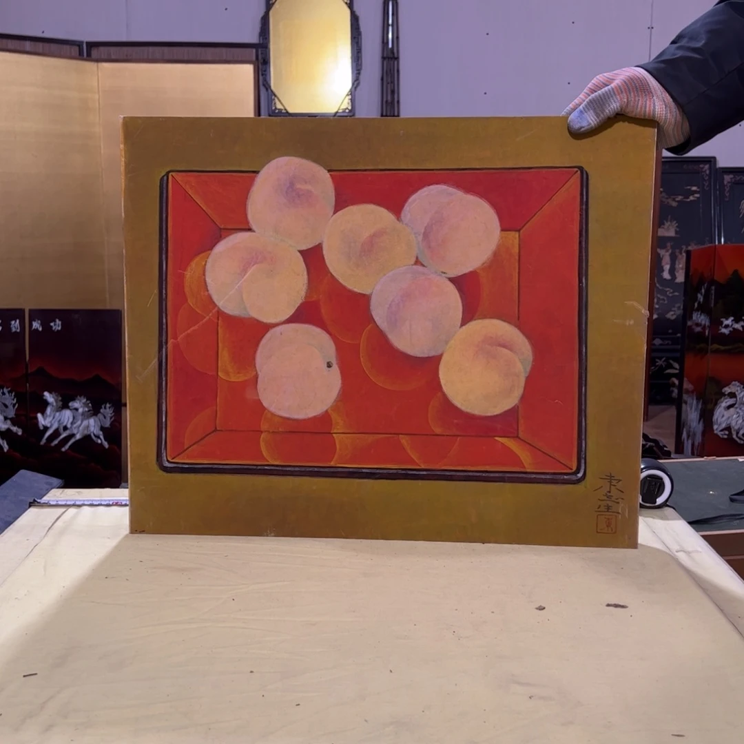 绘画圆*屏风框画油画版画