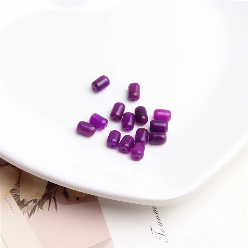 精美凝胶紫桶珠隔珠散珠 K0859 多样性可选发一