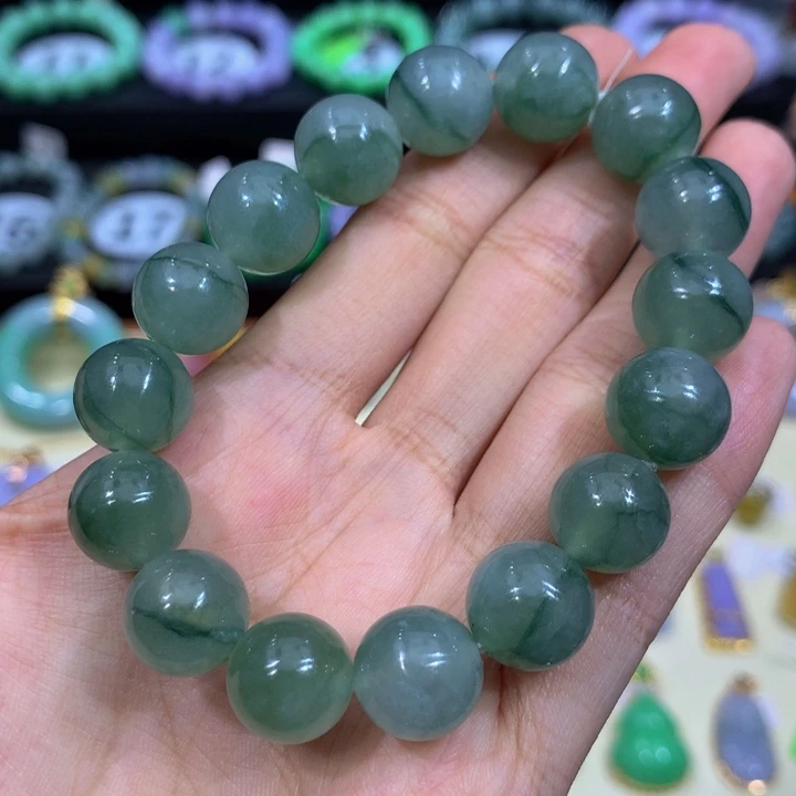 翡翠未镶嵌手链翡翠12