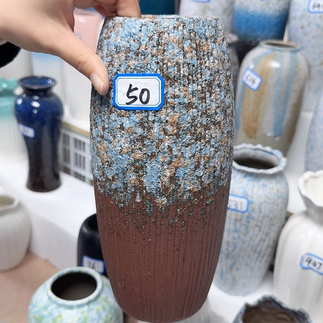 瓶50号泡泡釉陶瓷高25厘米一个