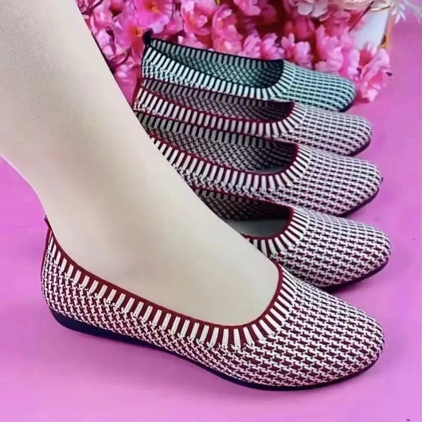 单鞋夏季新款女鞋透气中老年休闲妈妈软底平底防滑豆豆北京布鞋女