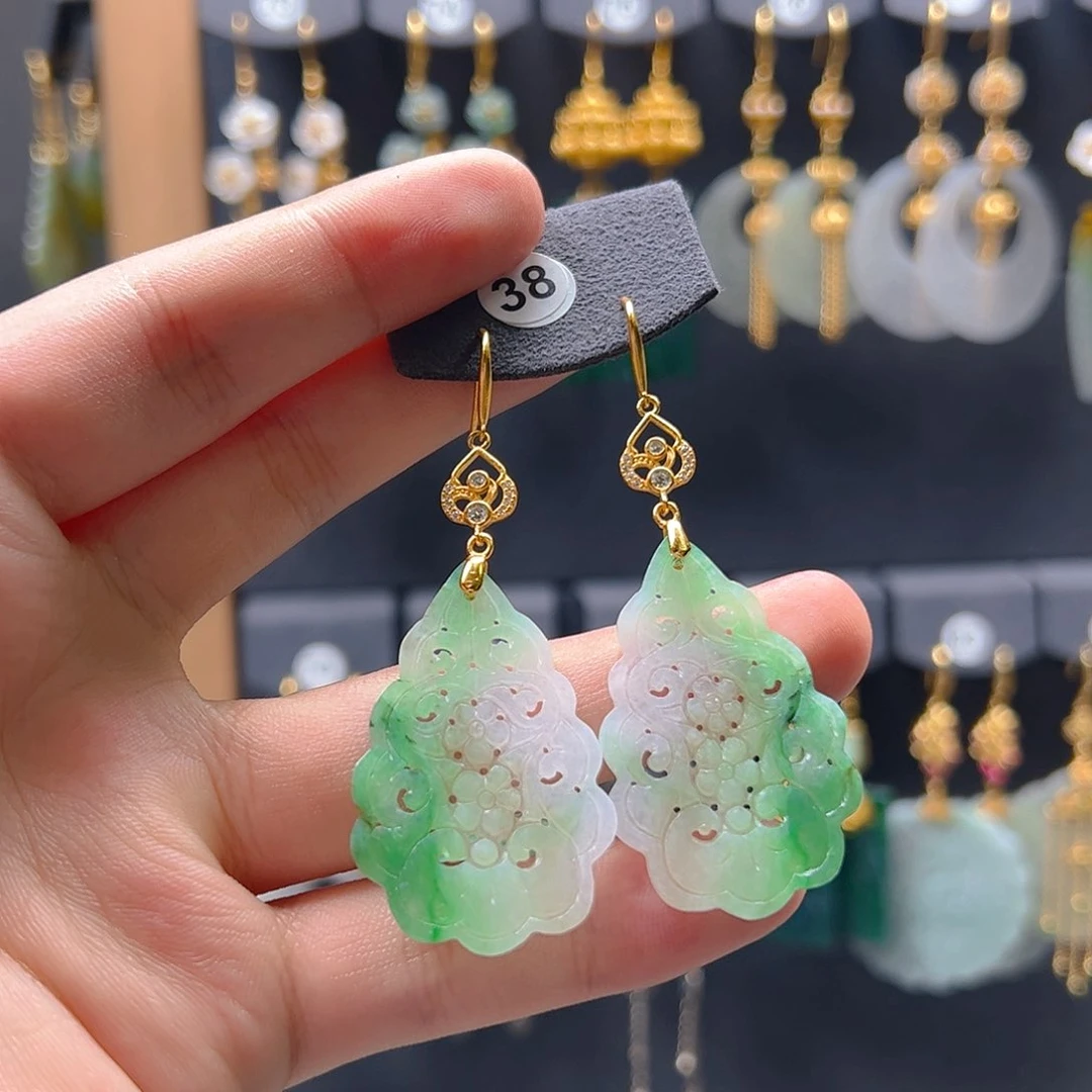 未镶嵌翡翠耳饰翡翠