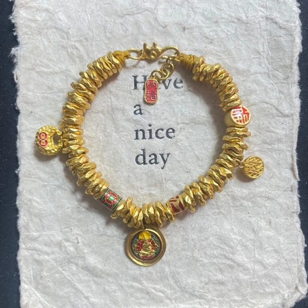 金城皇足金手链18.91克