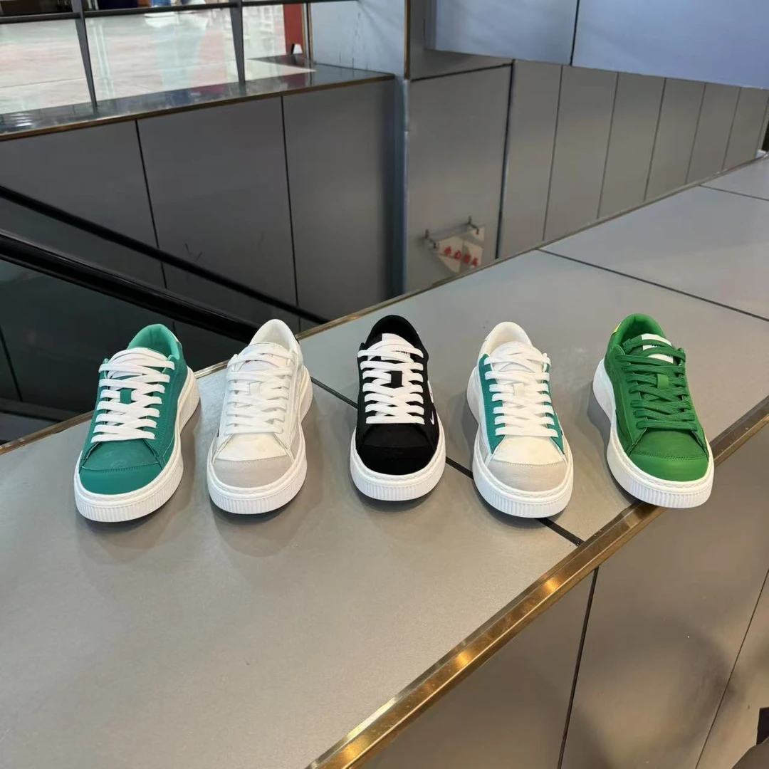 29777【皮鞋码】2025春季新款软底软面休闲时尚百搭拼色男潮鞋