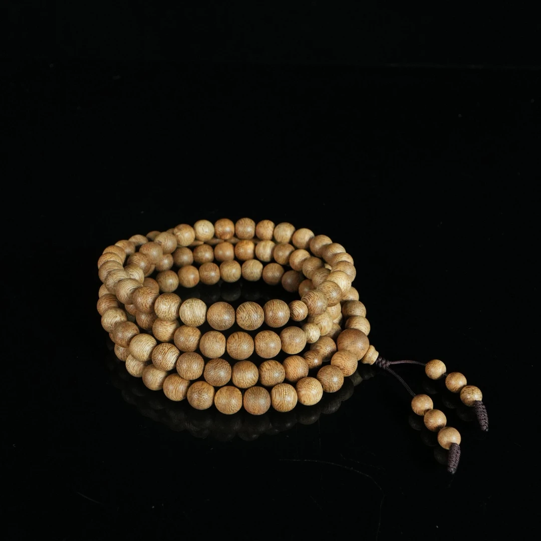 DY-A9837 印尼土沉粗纹虎斑老料沉香念珠 0.89×108 18.7g