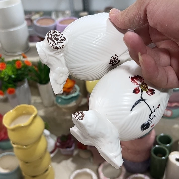微瑕陶瓷花盆满9.9发