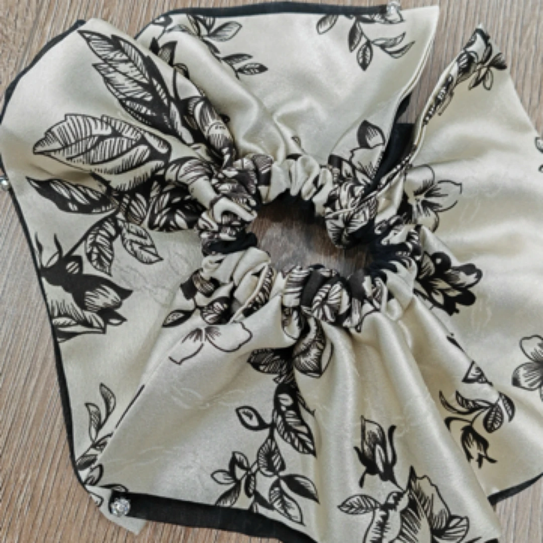 卓菲-原创设计高级感国风双层薄款大肠发圈