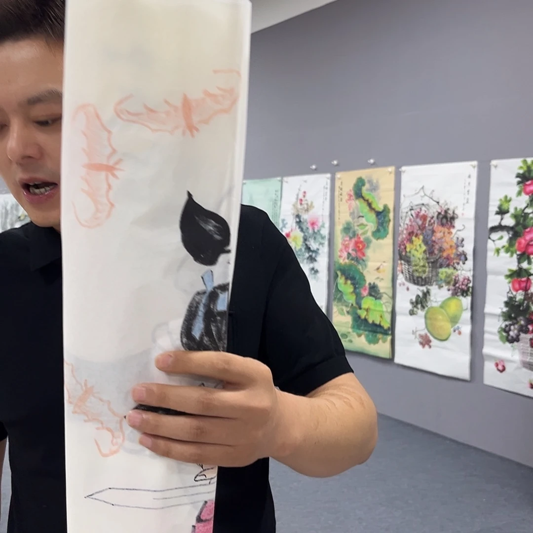 国画国画老师手绘作品