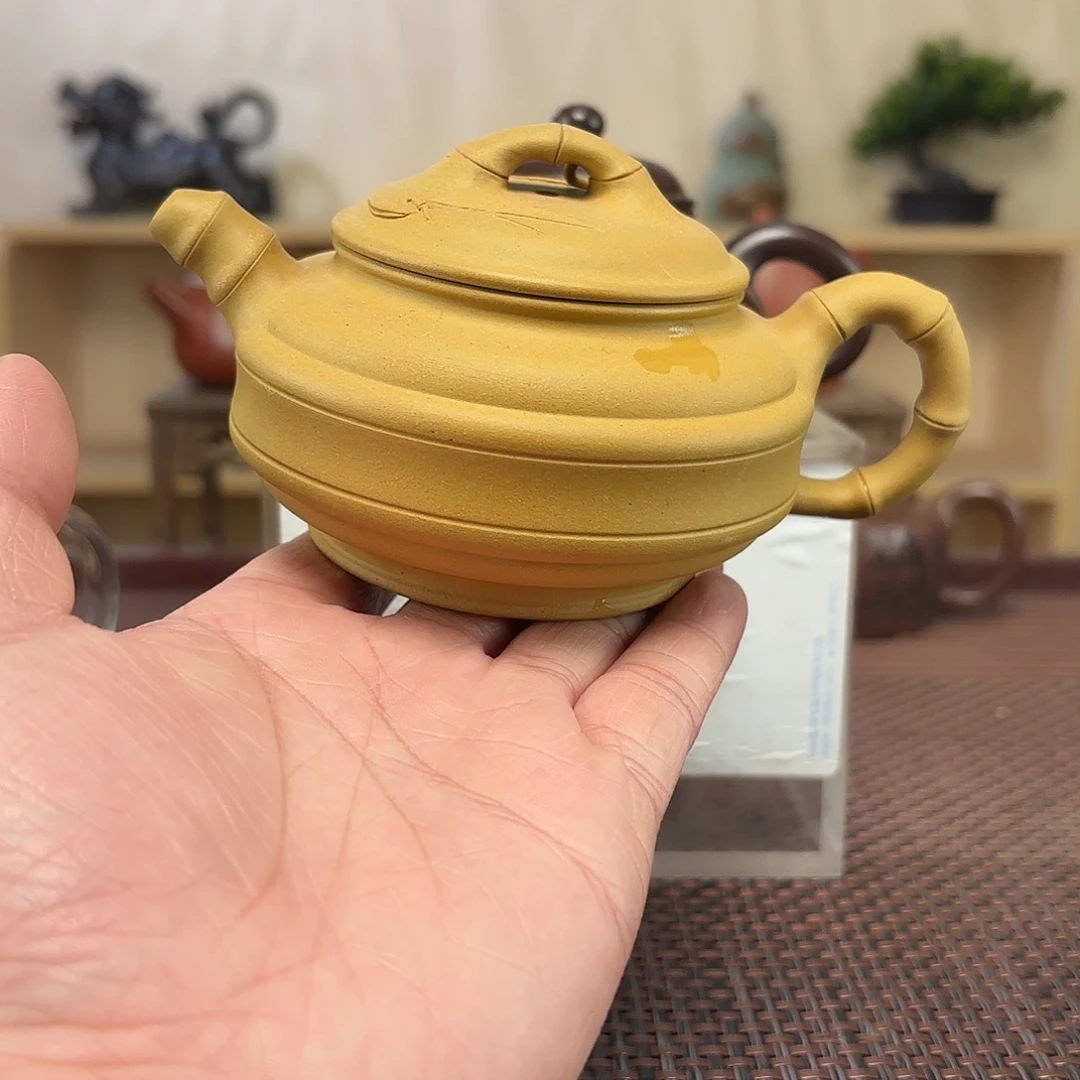 若***梦绿泥茶壶微瑕处理