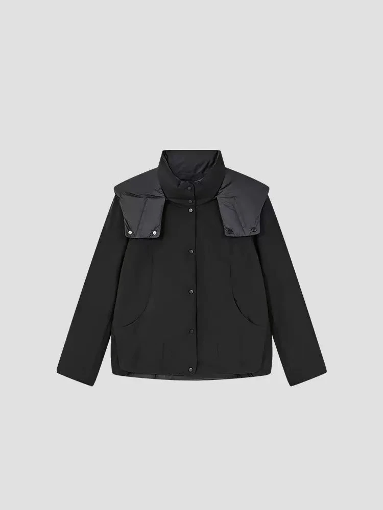 GD 02271冬季新款双面可拆连帽宽松时尚羽绒服