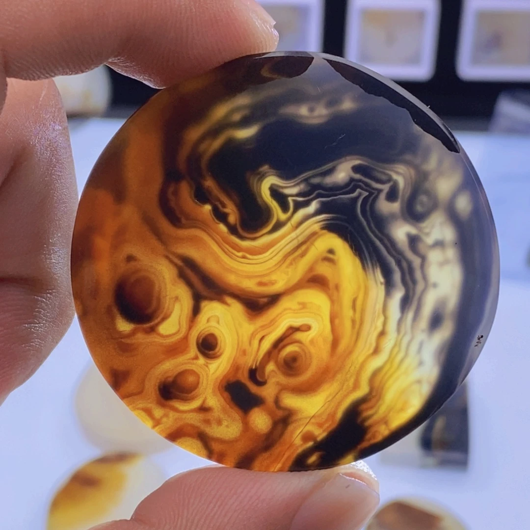 闲***云玛瑙/玉髓未镶嵌吊坠(不含链)