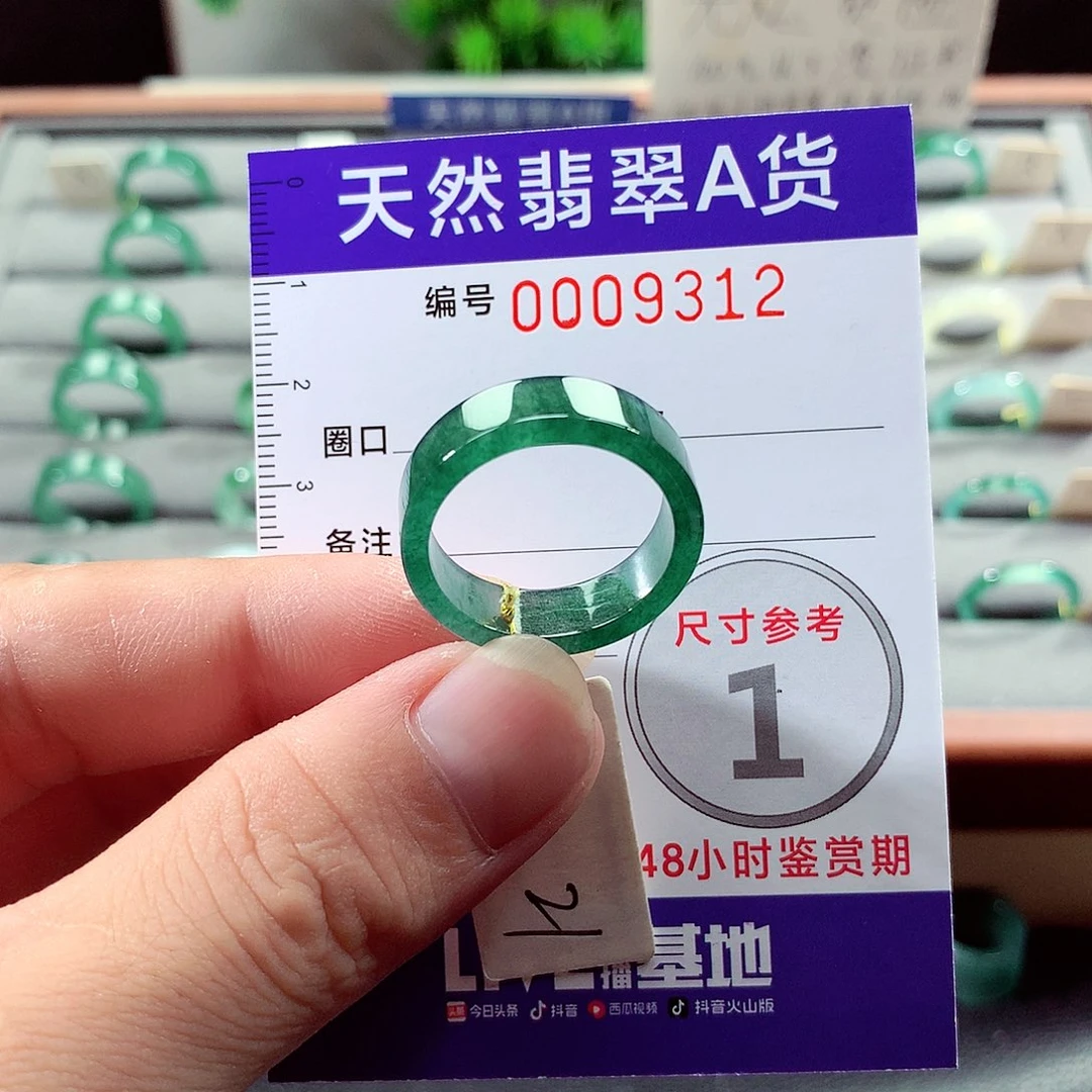 翡翠未镶嵌戒指21号