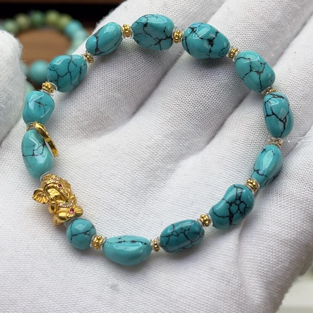 绿松石未镶嵌颈饰