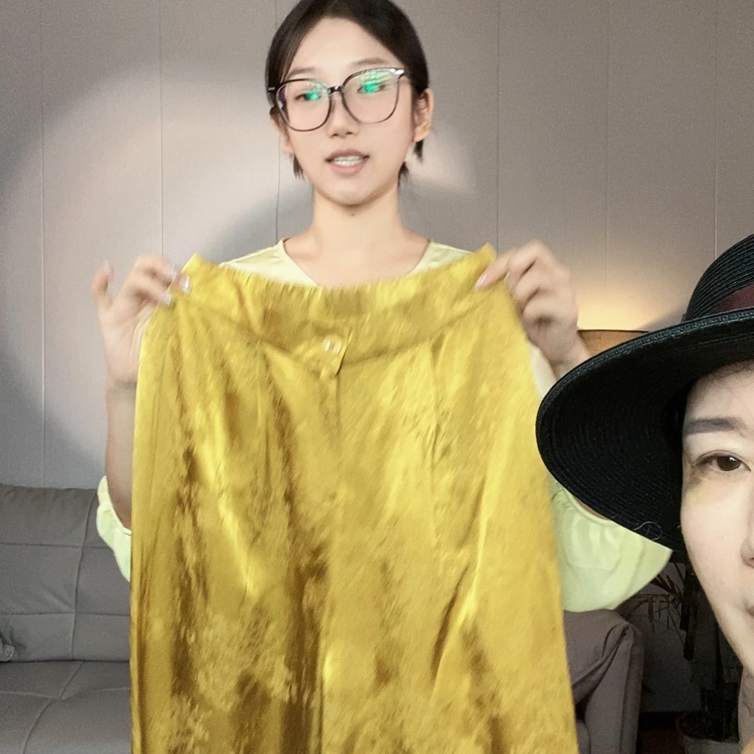 中码加大真丝去拍