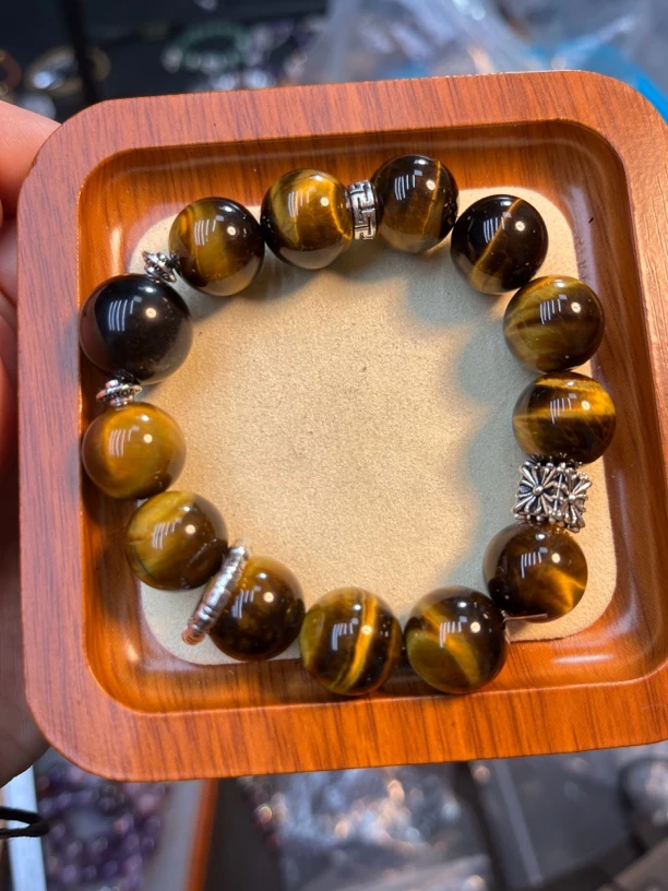 闪电虎眼水晶手串 棠禧诺原创