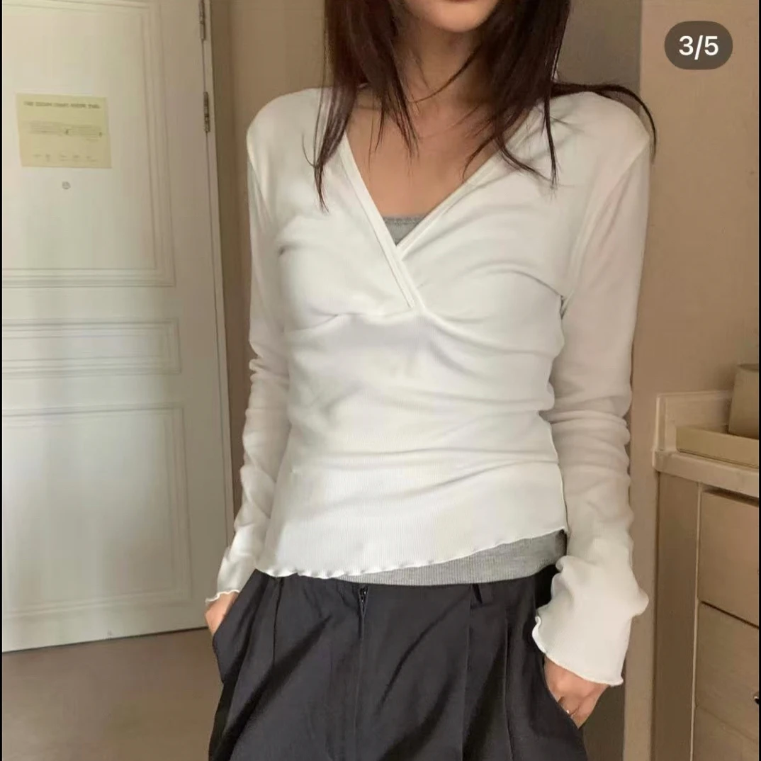 No退No换东大门女装2025新款长袖打底衫女01-95h