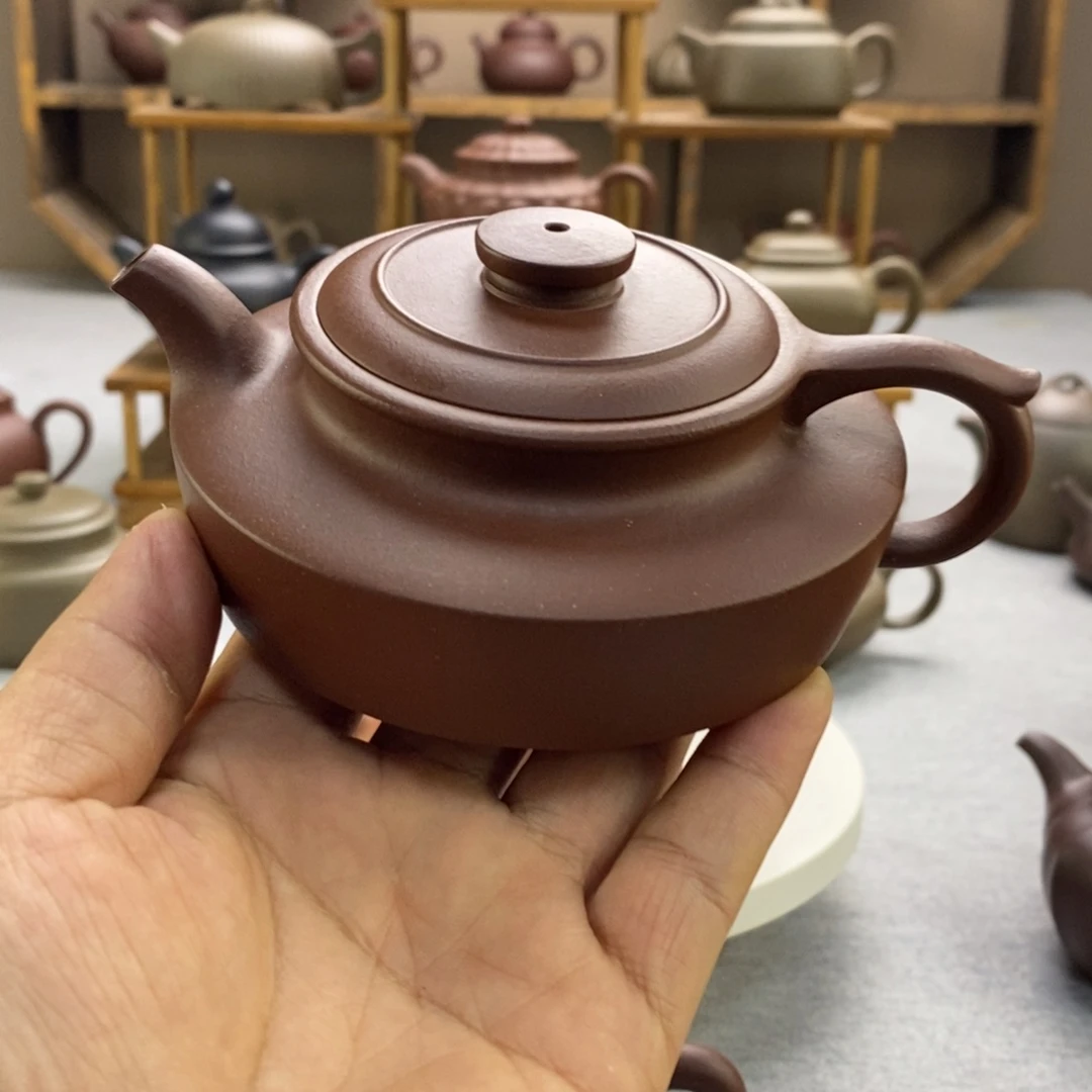 紫砂茶壶古卣华庭壶