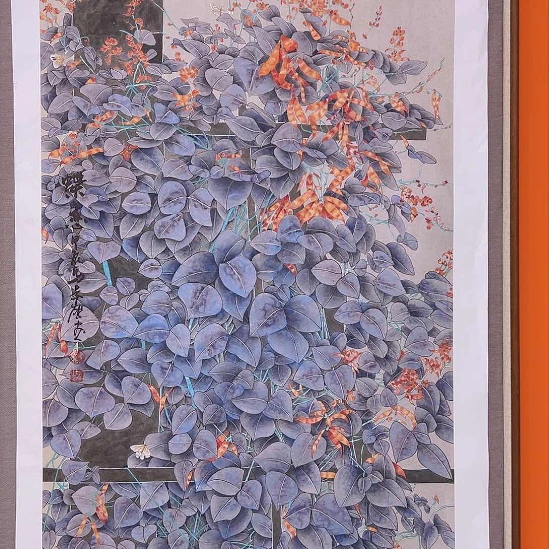 国画马景岭预展原作带授权视频合影证书
