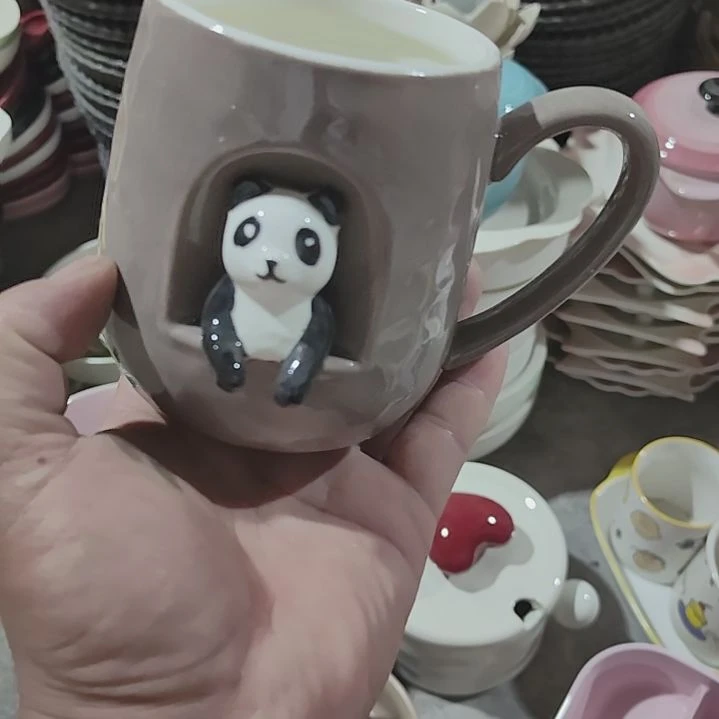陶瓷便携款瑕疵陶瓷介意不拍小熊猫