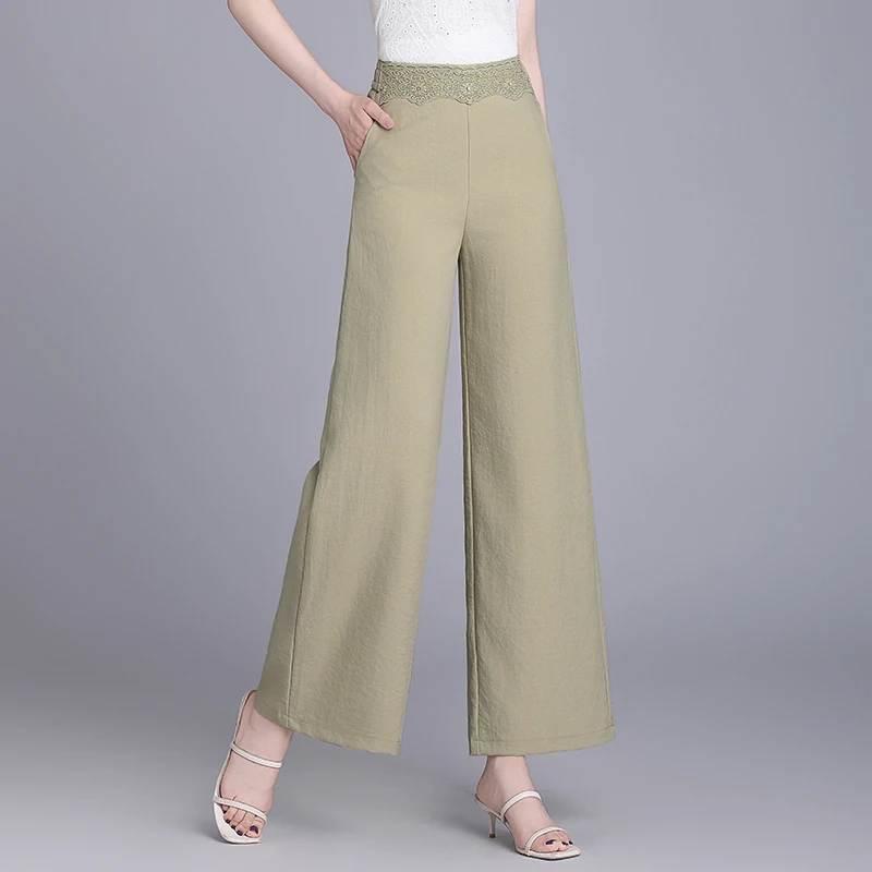 哥弟阿玛施正品阔腿裤女2025新款夏季薄款高端女裤夏日轻薄裤透气