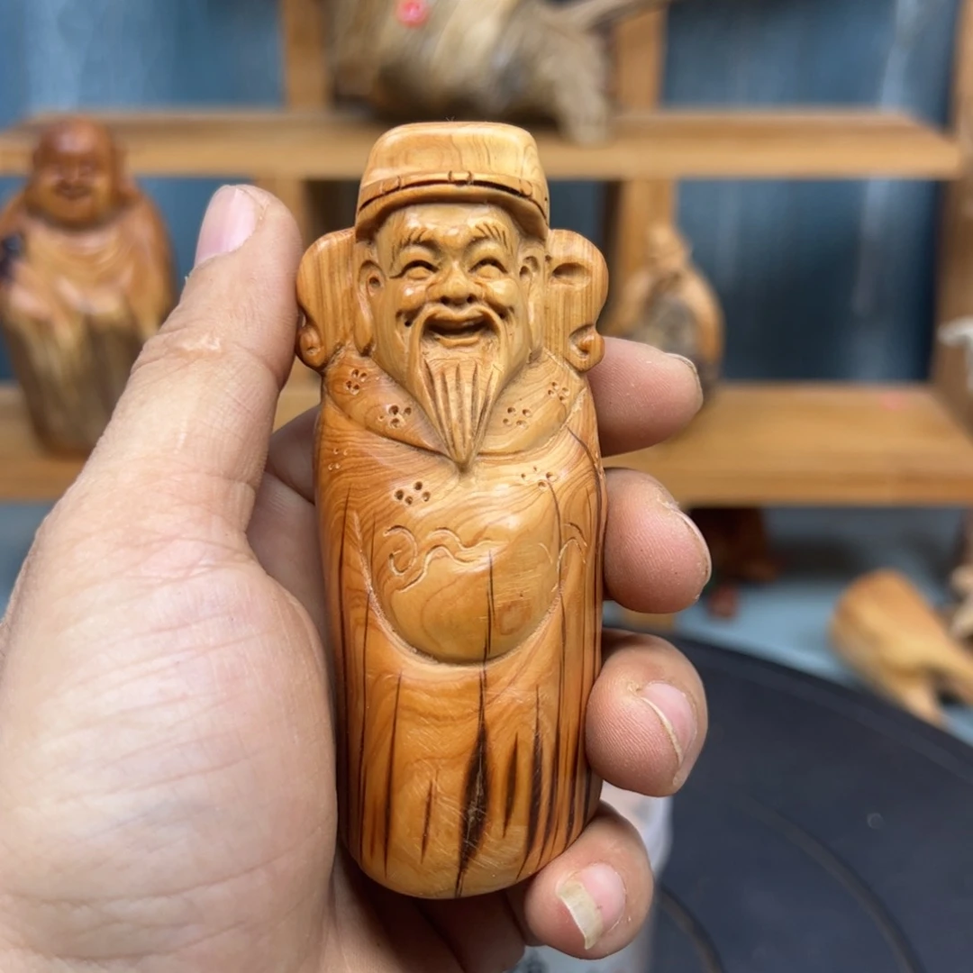 木遍**州崖柏木摆件手把件