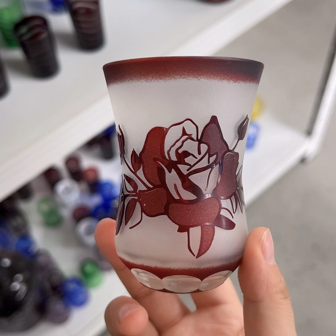 水晶玻璃平底款微瑕一个