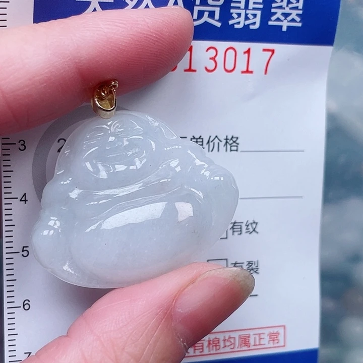 翡翠未镶嵌吊坠(赠链)
