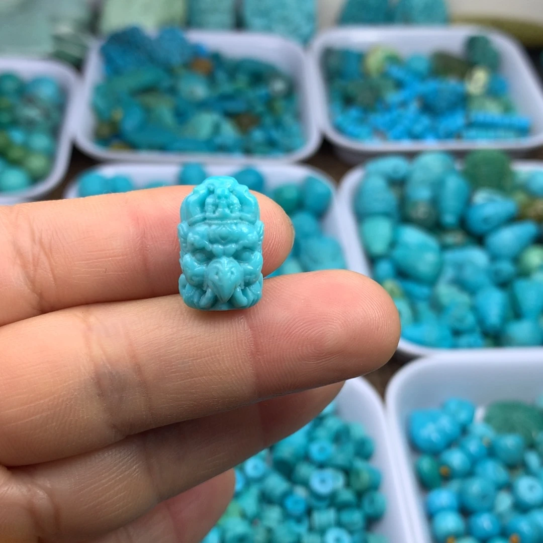 绿松石未镶嵌吊坠(不含链)18×11×10