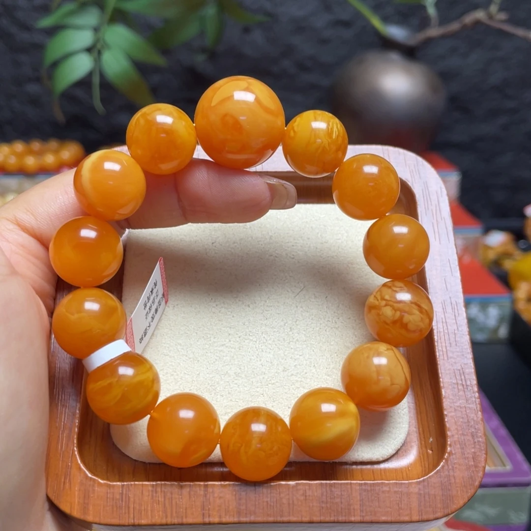 未镶嵌蜜蜡手链手串