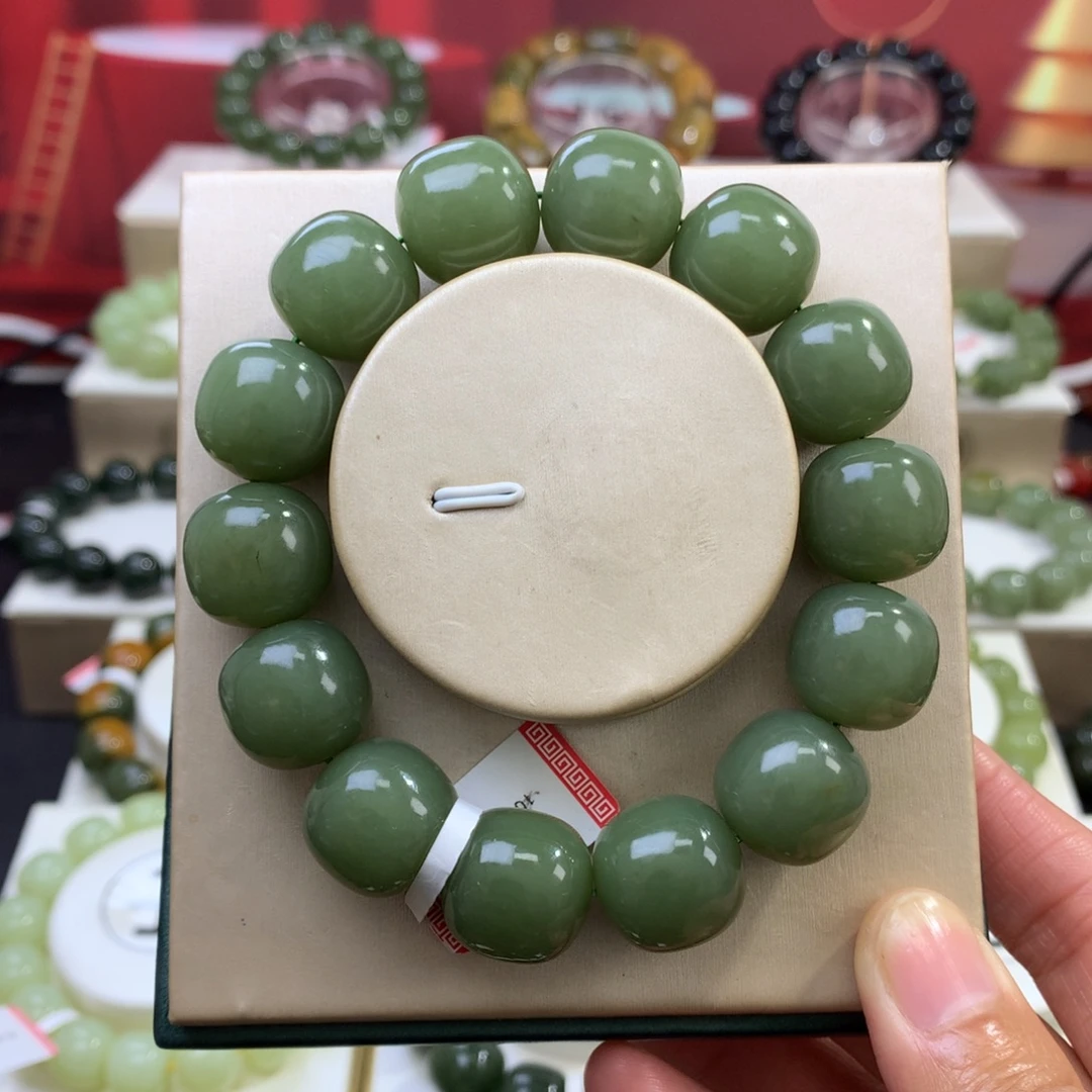 和田玉未镶嵌手链