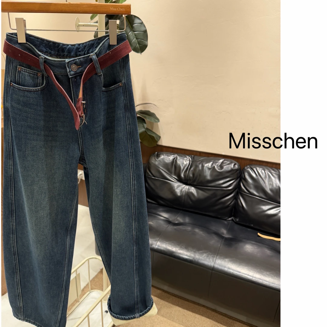 Misschen 红腰带牛仔裤