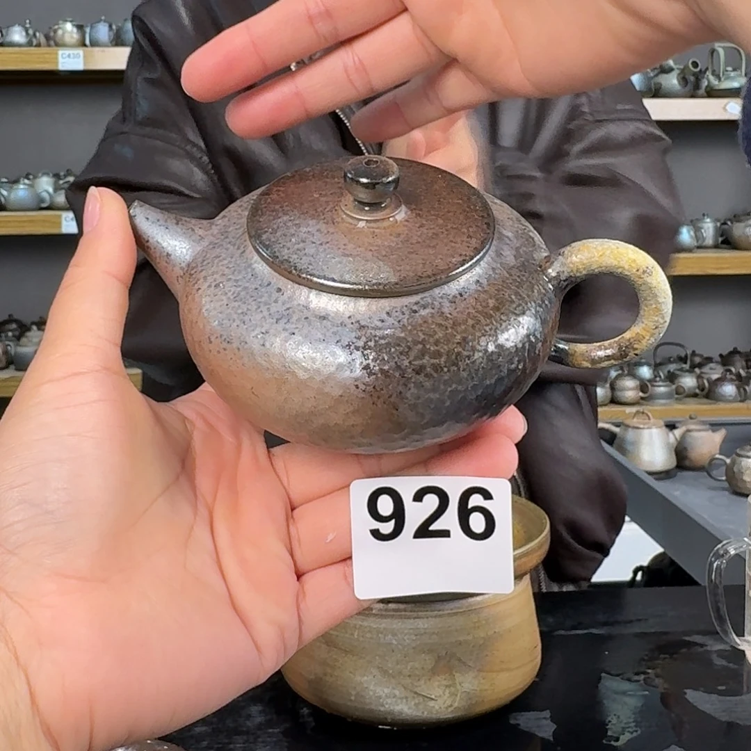 坭兴陶纯柴烧原矿泥料纯手工壶200毫升