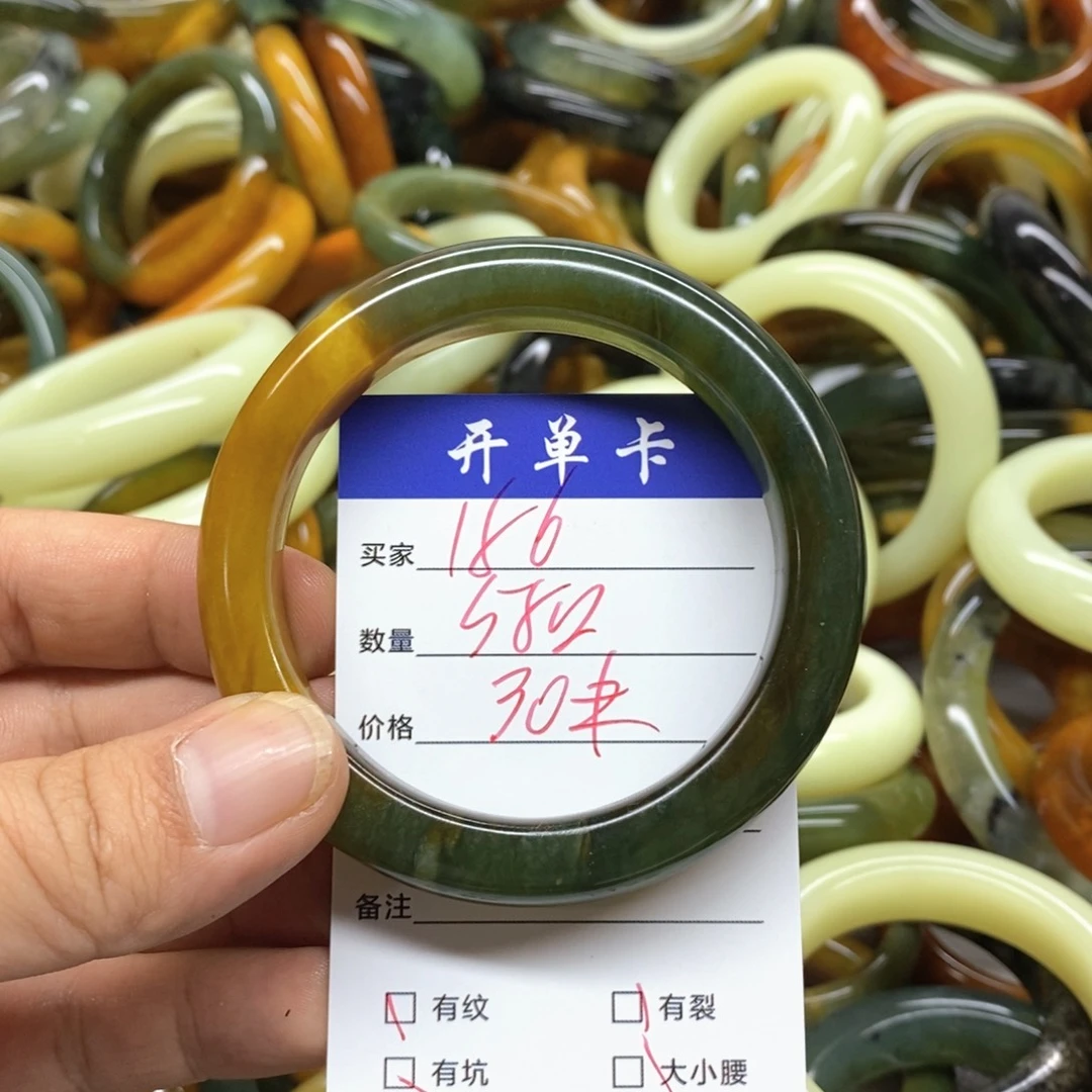 未镶嵌蛇纹石玉手镯