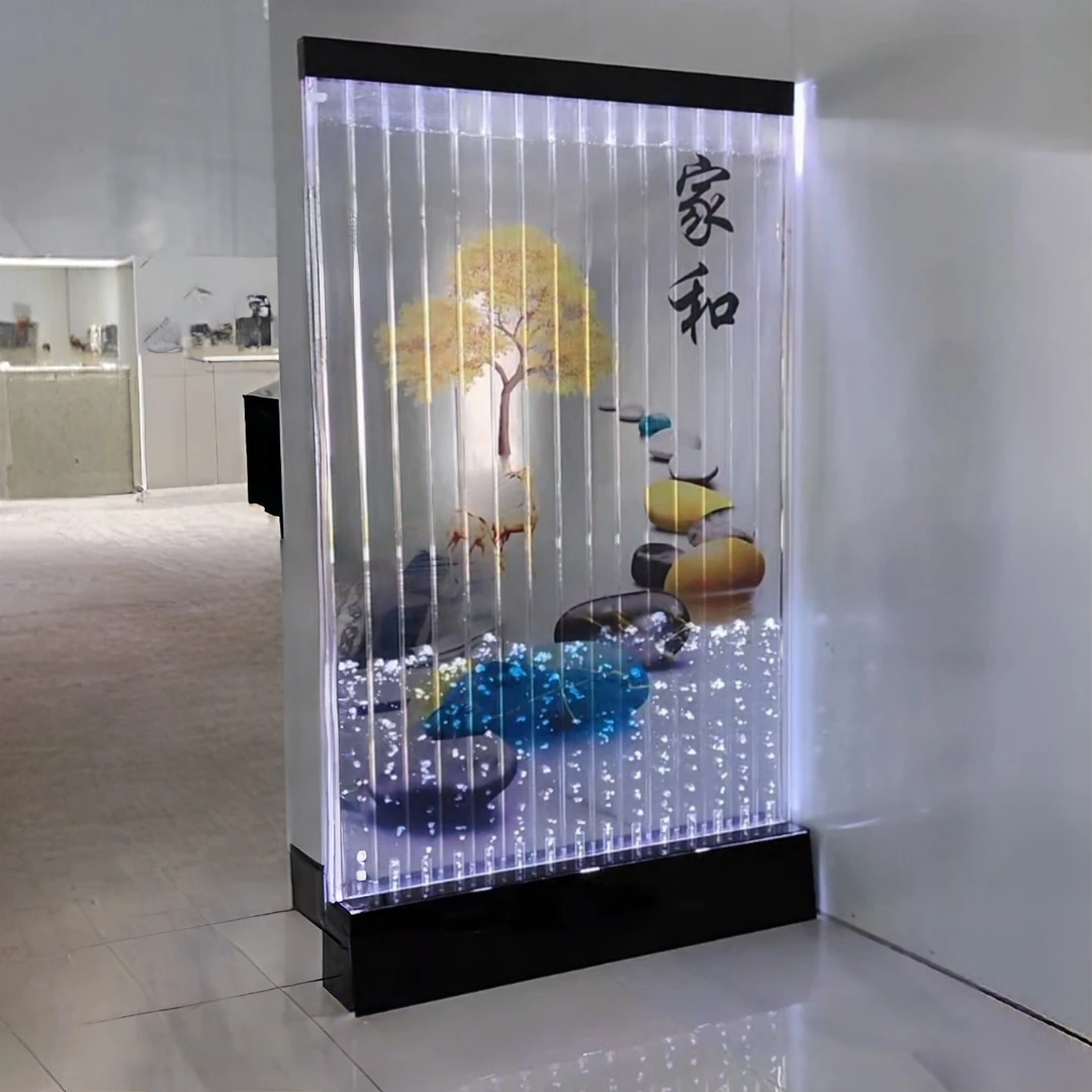低噪音家和–水幕墙流水屏风现代简约客厅玄关装饰隔断
