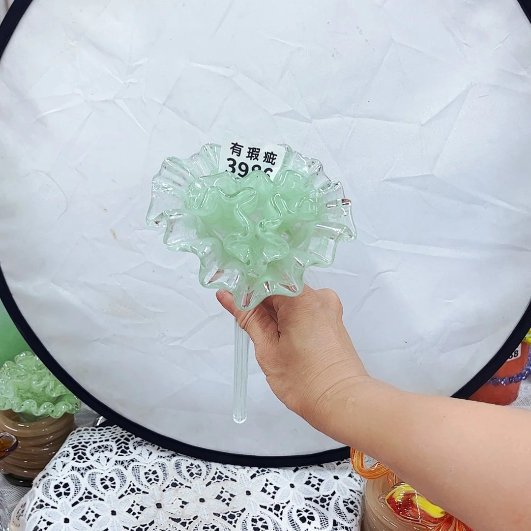3986瑕花 长34 家悦琉璃工艺品
