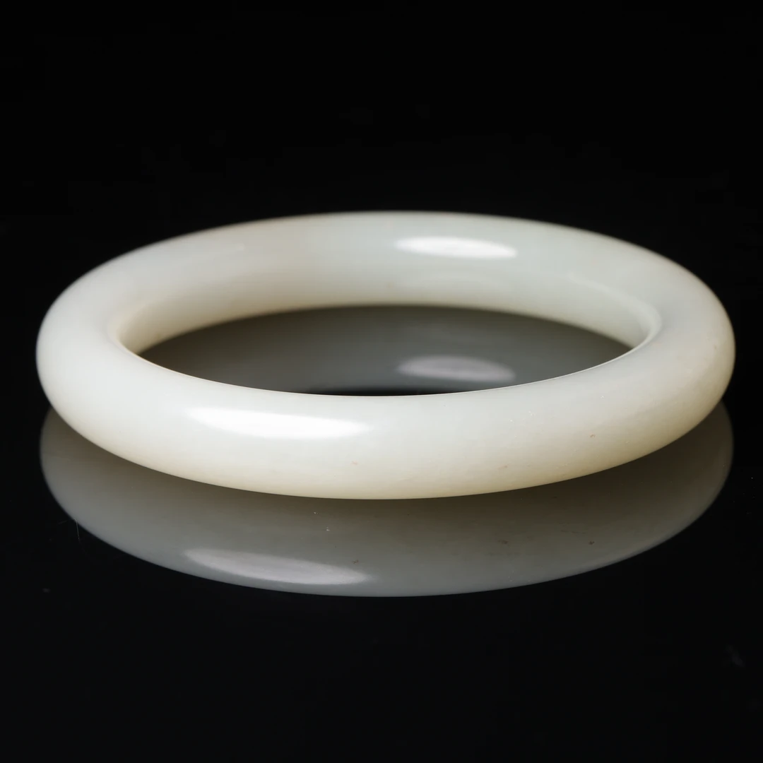 清代和田玉圆条手镯-NX