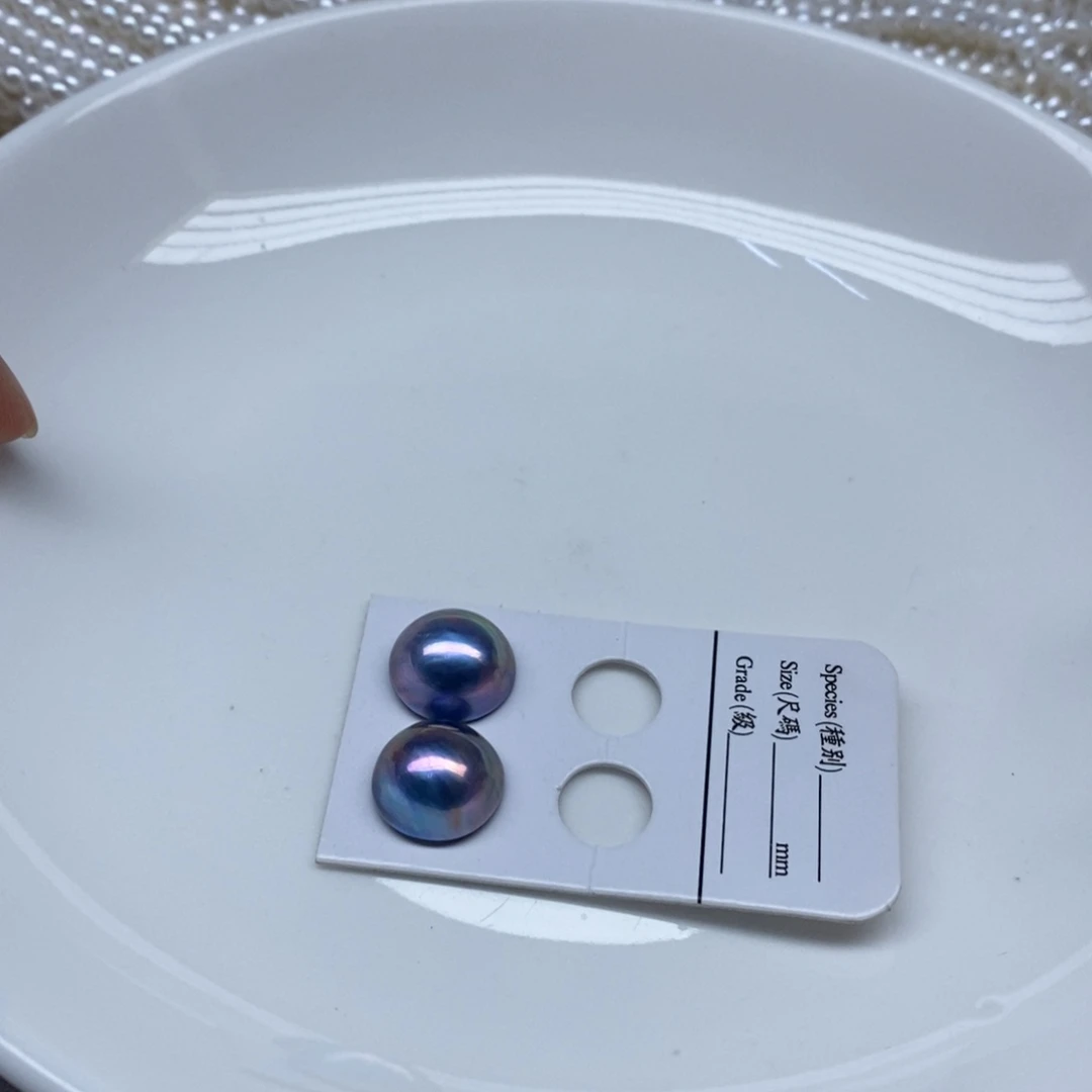 拼合珍珠（马贝珠）银S925镶嵌颈饰定制
